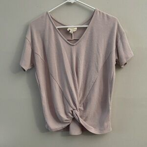 NWOT Harper Heritage V-Neck Knotted Top